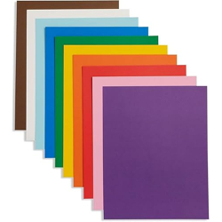 Eclet 40 pcs Color A4 Medium Size Sheets (10 Sheets Each Color) Art and Craft Paper Double Sided Colored set 72