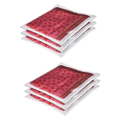 Kuber Industries Saree Cover Bag | Clothes Storage Bag | Single Packing Saree with Zip Closure | Wardrobe Organizer | Cloth Storage Organizer | Plain Saree Cover Bag | Pack of 6 | White