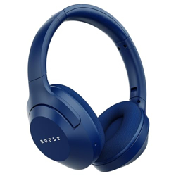 Boult Newly Launched Flex Over Ear Bluetooth Headphones with 80H Playtime, 40mm Bass Drivers, Zen ENC Mic, Type-C Fast Charging, 4 EQ Modes, Bluetooth 5.4, AUX Option, 60ms Low Latency, IPX5 (Blue)