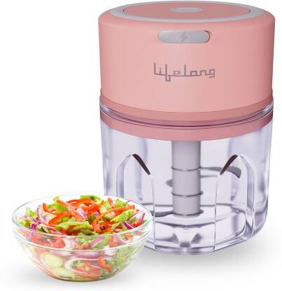 Lifelong Electric Chopper Electric Vegetable Chopper(1 N Electric Chopper, 1 N Charger, 1 N Manual cum Warranty Card)