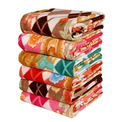 VAS Collections All Season Multipurpose Polar Single Bed Printed Assorted Multicolor Lightweight Blanket (Set of 6, 225 X 152 CM, Fleece, Breathable)