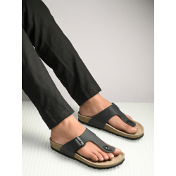 AfroJack Men Leather Thong Flip-Flops