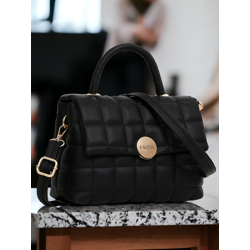 Exotic Textured Structured Handheld Bag With Quilted