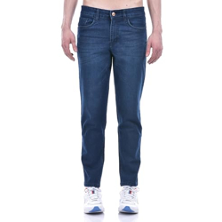 Numero Uno Men's Classic Slim Fit Dark Blue Denim Sustainable Jeans