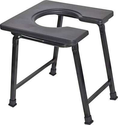 ComportSpa Medical bedside folding toilet chair for patient,Disabled And Pregnant Woman Commode Chair(Blue, Black)