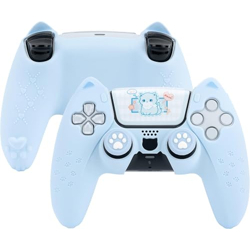 GeekShare Cat Paw PS5 Controller Skin Anti-Slip Silicone Skin Protective Cover Case for PS5 Wireless Controller