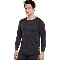 winter wear Men's Oswal Thermal-Wear Top (upper) 1 Pc | XL, Black