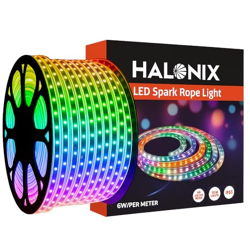 Halonix 10 Meter Multicolor 11W Rope Light with 8 Light Modes | IP65 Certified, BIS Approved | Fairy Light, String Light,Decorative Light | Direct Plug-in | Pack of 1 (10 Meter, Multi Color)