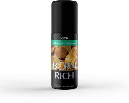 RIYA Born Rich Deodorant Spray  -  For Men(40 ml, Pack of 5)