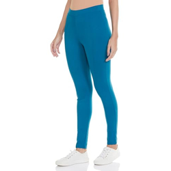 Marks & Spencer Viscose Mix Plain Skinny Fit Treggings_T594955KTEAL Green_L