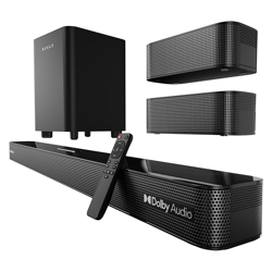 Boult Newly Launched X625 5.1ch Dolby Digital 625W Bluetooth Soundbar with Down-Firing Subwoofer Surround Sound Home Theatre, Dedicated DSP, USB/HDMI/AUX & Optical Fiber Connectivity Speaker for TV
