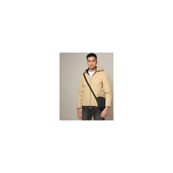 Men Zip-Front Regular Fit Hooded Jacket