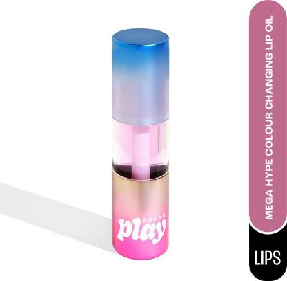 SUGAR Cosmetics SUGAR Play Mega Hype Colour Changing Lip Oil(Pink, 4.4 ml)