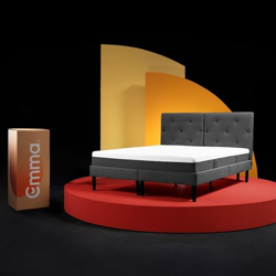 Emma Hybrid Mattress King Size Bed | German Mattress Brand 15 Year Warranty | Halo Orthopedic Memory Foam Mattress Spring Ortho Mattress, 6 Layer 8-Inch Medium Firm Double Bed Full Size Bed 84x72 inch