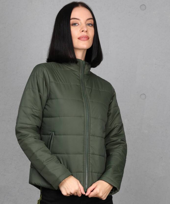 Full Sleeve Solid Women Quilted Jacket
