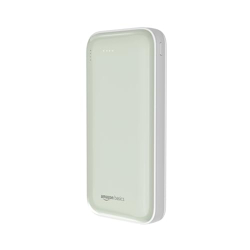 Amazon Basics 20000 mAh 22.5W Ultra Fast Charging Power Bank | Type C Power Delivery (Input & Output) | Quick Charge | Two-Way Fast Charging (Lime)