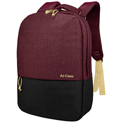 AirCase Casual Water resistant Laptop Backpack/Office Bag/School Bag/College Bag/Business Bag/Travel Backpack (Compatible with 15.6 inch laptop) 21L (Maroon)