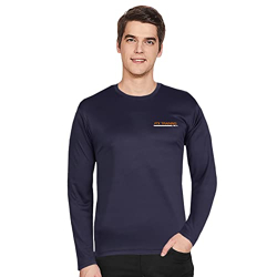FTX Full Sleeve Mens Solid Roundneck T-Shirt Pack of 1(731_2)_XS Navy