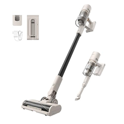 dreame U10 Cordless Upright Stick Vacuum Cleaner, 19000 Pa Powerful Suction, 7x2000 mAh Battery, 180 Rotating Brush Head, Wall-Mounted, Lightweight with LED Light for Hard Floors