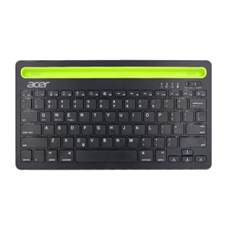 Acer Swift Slim Multi-Device Wireless Rechargeable Keyboard with Cradle for Tablet and Phone | Dual Channel Switch | Compact, Quiet | Compatible with Win/Mac, Desktop, Tablet, Smartphone, Laptop