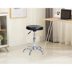 NGFC Doctor Stool with Adjustable Height, Wheels || Sitting Stool for for Home | Doctor Stool | Medical Stool | Salon Stool | Warehouse Stool | Garage Stool | Stool for Bathroom (fix stool, Black pk1)