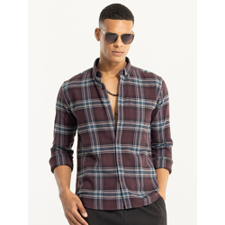 Snitch Classic Tartan Checked Pure Cotton Shirt