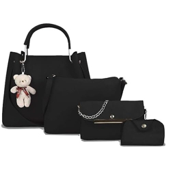 Fargo PU Leather Latest Handbags For Women's Ladies Combo Of 4
