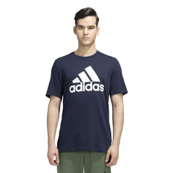 adidas Men Polyester in SMU FR TEE Sports T-Shirts Legink/White,(M)