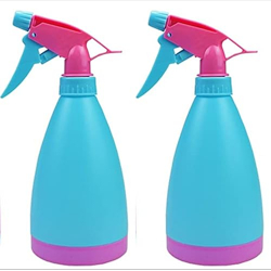 YOHUB Refillable Fine Mist Spray Bottle Water Bottle Sprayer, Lawn Sprinkler, Water Mister, Spray Bottle for Herbicides, Pesticides, Fertilizers, Plants Flowers for Home Car Travel (Blue Pack Of 2)