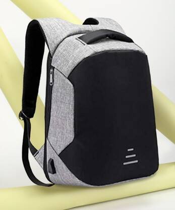 OL SKOOL Anti Theft Backpack Grey Waterproof Backpack(Grey, 30 L)