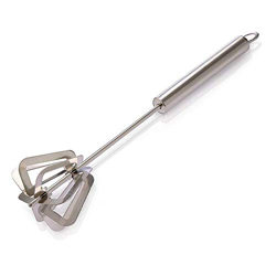 Primelife Power Free Stainless Steel Hand Push Whisk Blender, butter Milk Frother, Mixer Stirrer, Blending, egg beater, Stirring Lassi/Butter Milk Maker/Mixer (Apple Mixi)