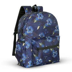 LAXIS School Backpack Compatible For Upto 15  Laptop For Men & Women With Bottle Pocket, Quick Access Pocket, Padded Shoulder Adjustable Straps, Water Resistance & Sturdy Zips (Navy Blue)