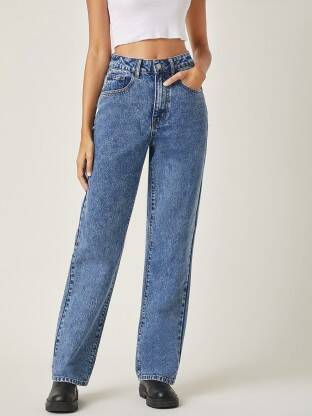 Women Regular High Rise Light Blue Jeans