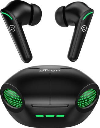 PTron Bassbuds Viper Bluetooth(Black, True Wireless)