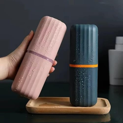 Stewit Toothbrush Holder Multipurpose Storage Holder Cover Organizer for Bathroom Traveling, Camping, Business Trip and School Use (Pack of 1) (Multi Color)