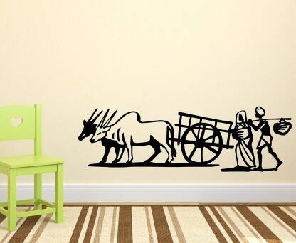 HAPPYSTICKY 100 cm Agriculture Removable Sticker(Pack of 1)