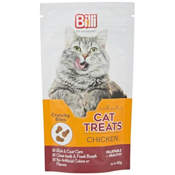Billi Crunchy Bites Treats for Cats 60g (Pack of 3) (Chicken)