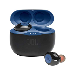 JBL Tune 125TWS True Wireless In-Ear Headphones - JBL Pure Bass Sound, 32H Battery, Bluetooth, Fast Pair, Comfortable, Wireless Calls, Music, Native Voice Assistant (Blue)
