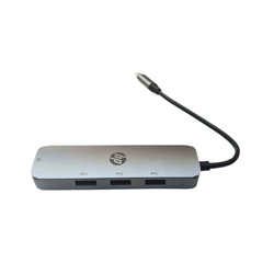HP USB-C 4in1 Hub HP-TC233 Provides You with high-Speed Wired Network Connection and USB 3.0 Expansion with 1 Year Warranty (9V562AA)