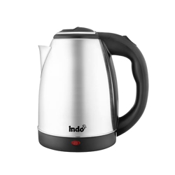 Indo 1.8 Ltr Multi Cook Electric Kettle with light Indicator |1500 Watts | Stainless Steel | Cordless Serving| 360 Detachable Base | Best for Boiling milk, Tea, Coffee, Eggs |1 Year Warranty (Silver)