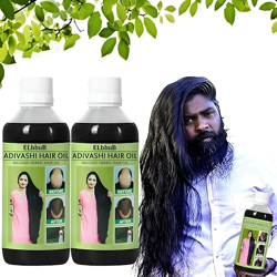 Original Adiwasi Hair Oil 250 ML Ayurvedic Adiwasi Kesh tel Hair Oil For Hair Fall | With Onion, Rosemary, Castor, Amla, Almond, Coconut, Brahmi & Bhringraj Oil | For Men & Women | 250 ml PACK OF - 02)