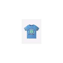 Typographic Print Round-Neck T-Shirt