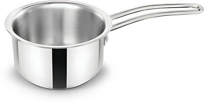 Classic Essentials Triply Stainless Steel Induction & Gas Friendly Sauce Pan 20 cm diameter 3.5 L capacity(Triply, Induction Bottom)