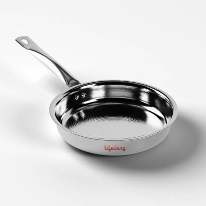 Lifelong Triply LLOTPFP22 Fry Pan 22 cm diameter 1.25 L capacity(Triply, Induction Bottom)