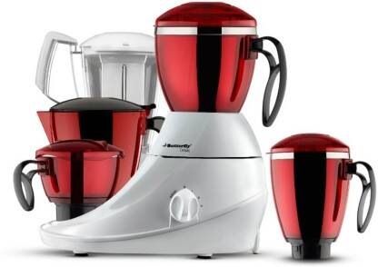 Butterfly Desire 4J 750 W Juicer Mixer Grinder(Desire | 4 Jars | Red)