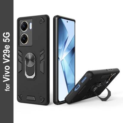 Zapcase Back Cover for Vivo V29e 5G(Black, Shock Proof, Pack of: 1)