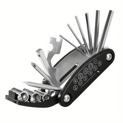 AJRO DEAL Special 15 in 1 Multi-function Bicycle Tools Sets Bike Bicycle Repair Tool Kit Cycling Tool Kit