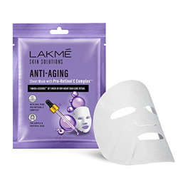 LAKM Solutions Sheet Mask Anti-Aging With Pro Retinol C Complex~ 25Ml, Pack Of 1
