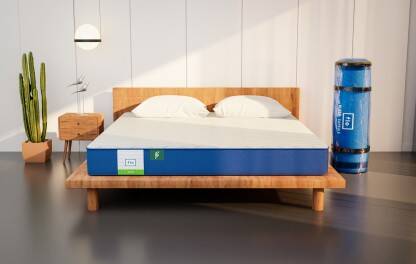 FLO ORTHO 8 inch King PU Foam Mattress(L x W: 72 inch x 72 inch)