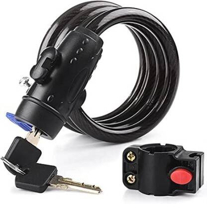 ADONYX Lock Cable Locks with Complimentary Mounting Bracket, Cycle Lock